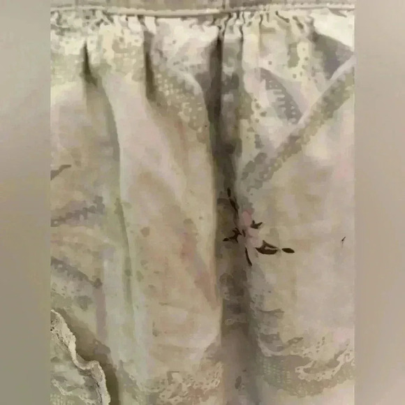 vtg handmade flower apron with pocket fits most - Picture 4 of 5